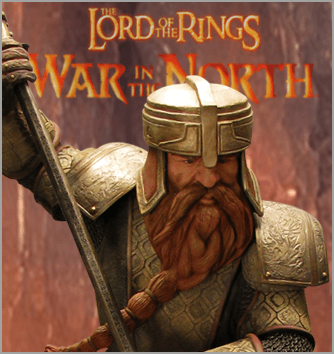 Lord of the Rings Dwarf life size, War in the North statue