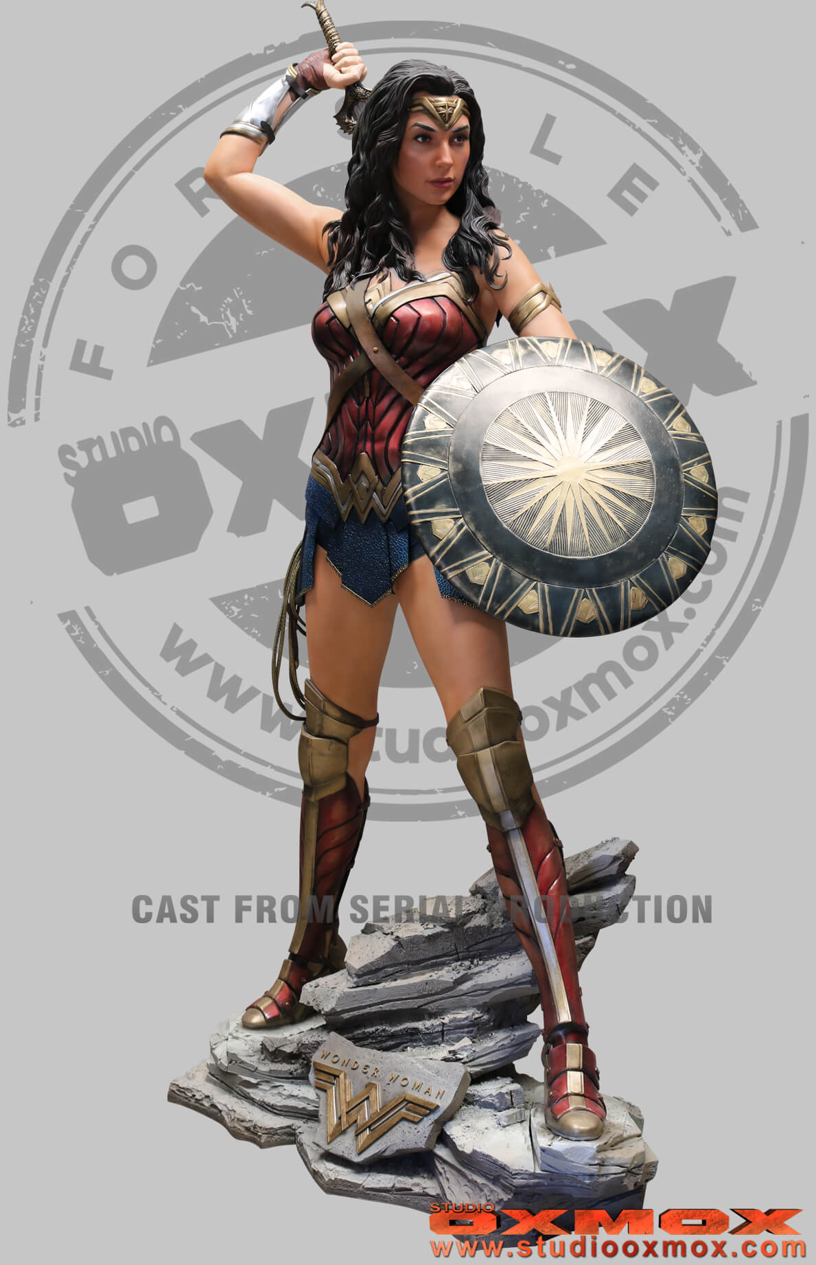 wonder woman, gal gadot, movie life size statue for sale