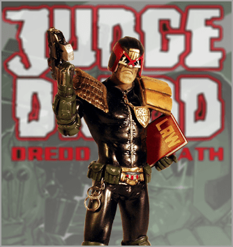 Judge Dredd scale size statue