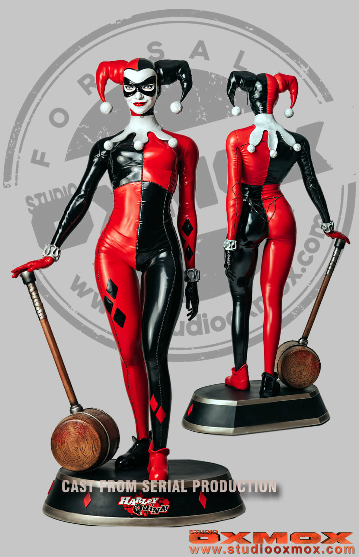 Harley Quinn Comic Art statue life size