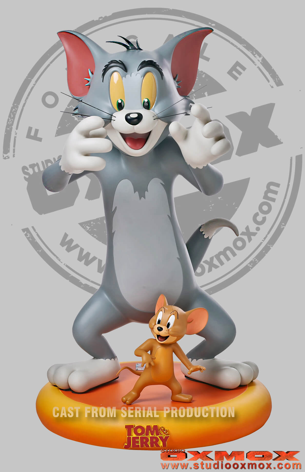 Looney Tunes statues, Tom and Jerry life size with large base